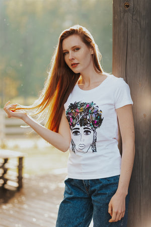 T-SHIRT FLOWER CROWN RADADA