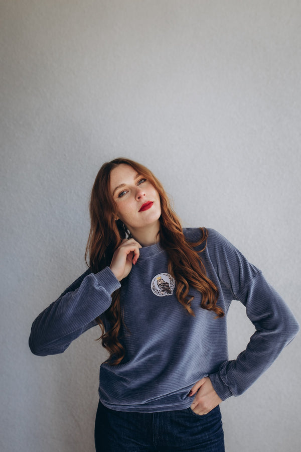 Velvet Sweatshirt OWL