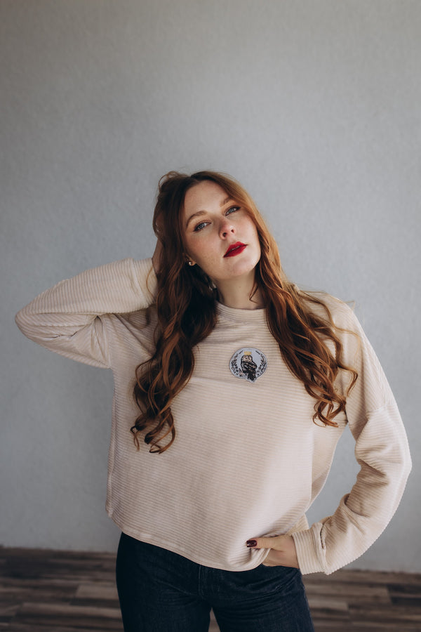 Velvet Sweatshirt OWL