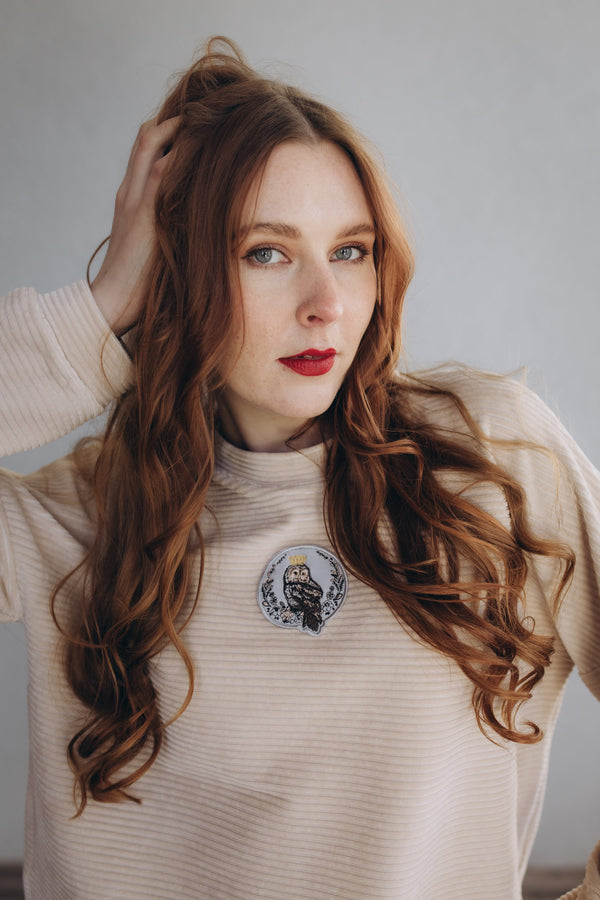 Velvet Sweatshirt OWL