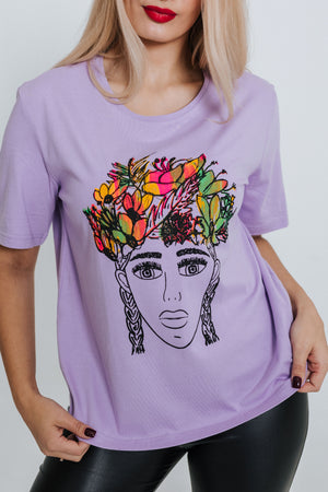 T-SHIRT FLOWER CROWN RADADA