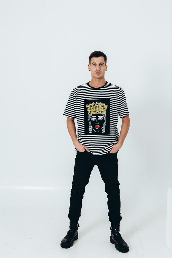 Stripains T-krekls ar Gleznu TAUTUMEITA