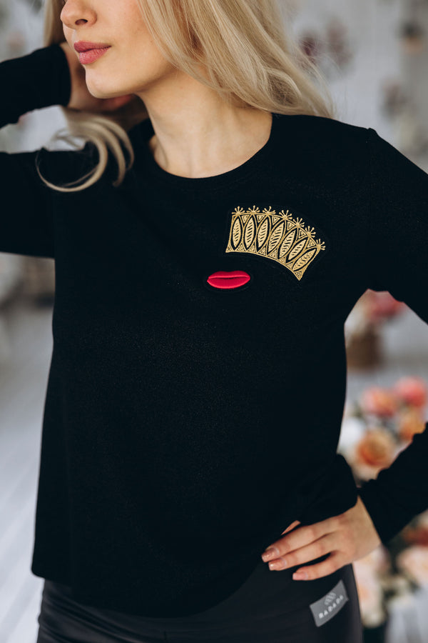 Shimmer Top CROWN AND RED LIPS