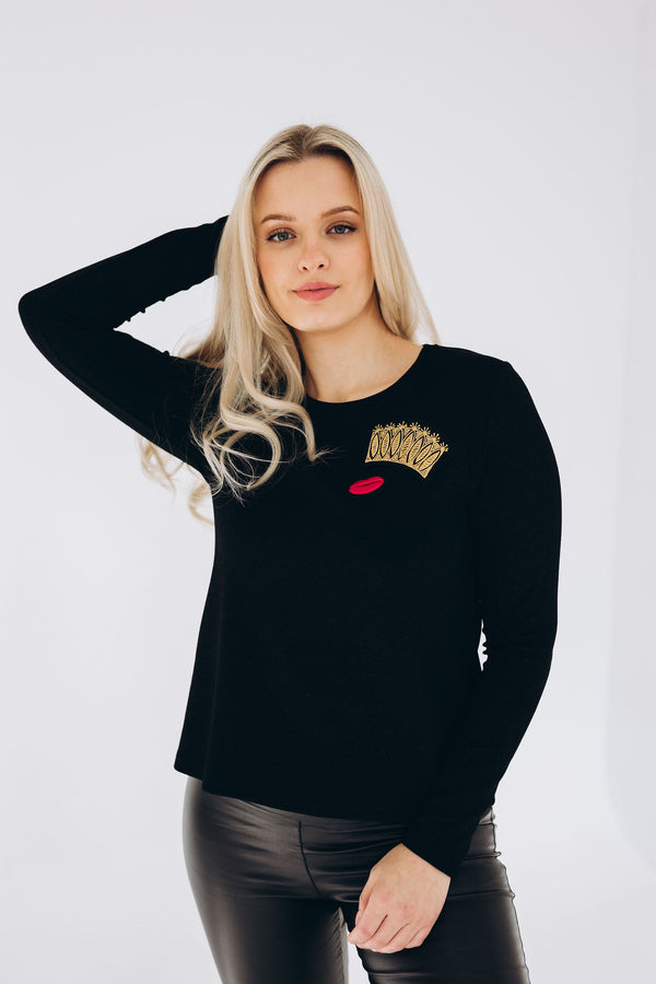 Shimmer Top CROWN AND RED LIPS