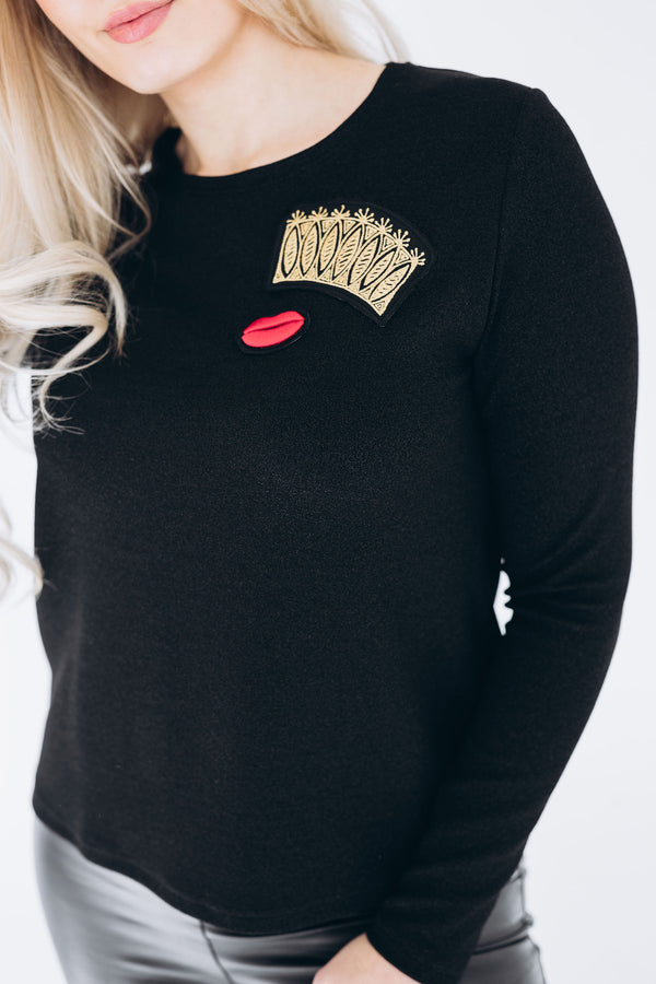 Shimmer Top CROWN AND RED LIPS