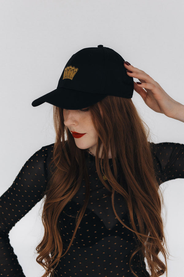 Women's Cap with Golden Crown