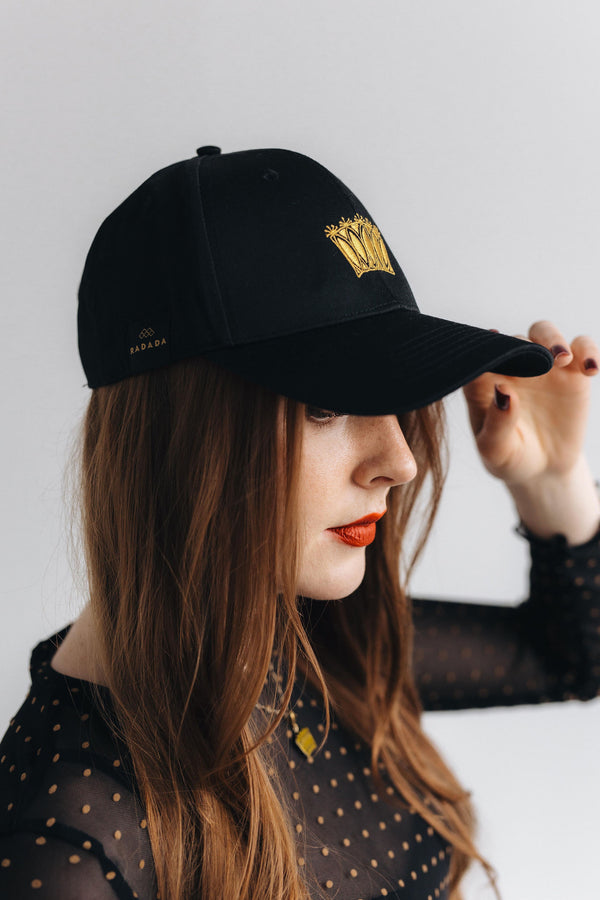 Women's Cap with Golden Crown