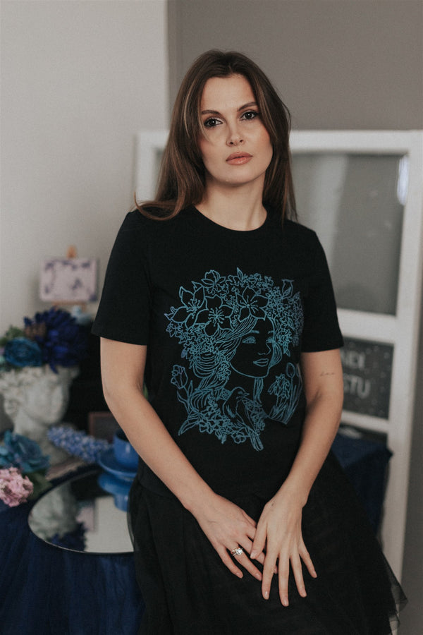 SPRING in my mind T-SHIRT BLACK