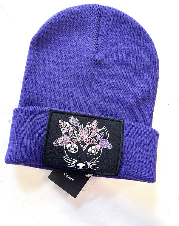FLOWER CAT beanie