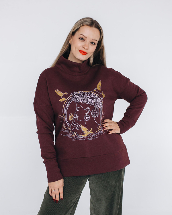 OVERSIZE SWEATSHIRT MOON GIRL