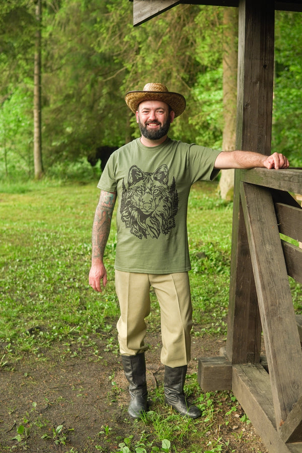 T-shirt Khaki Wolf