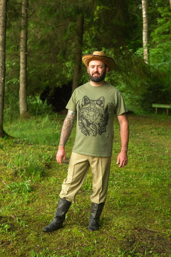 T-shirt Khaki Wolf