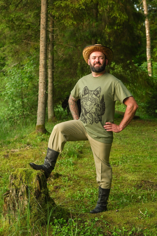 T-shirt Khaki Wolf