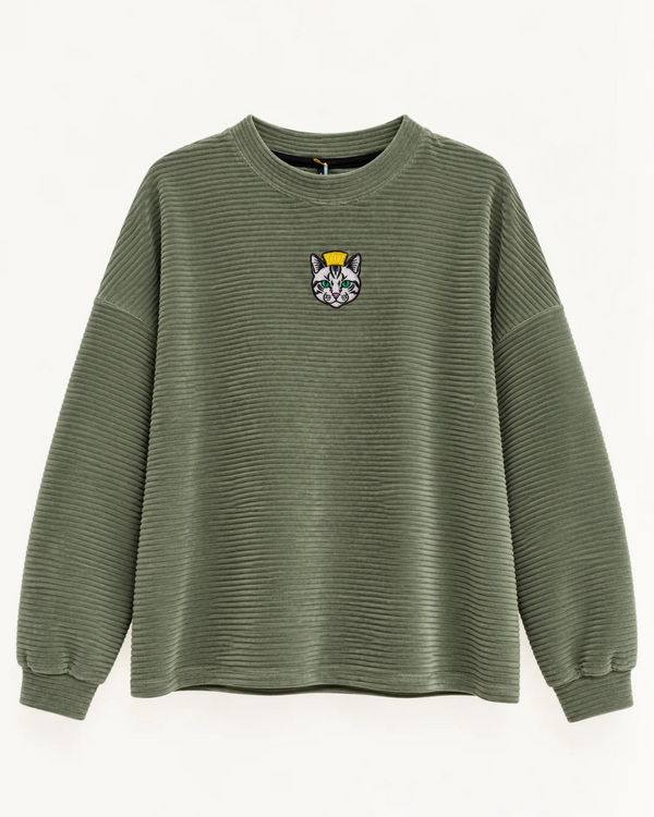 Velvet Sweatshirt ROYAL CAT