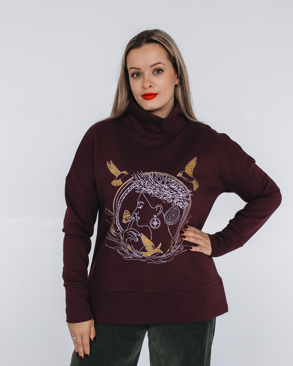 OVERSIZE SWEATSHIRT MOON GIRL