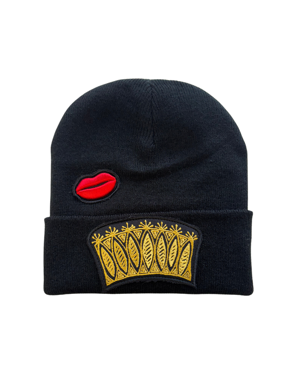 BEANIE THE KROWN AND RED LIPS