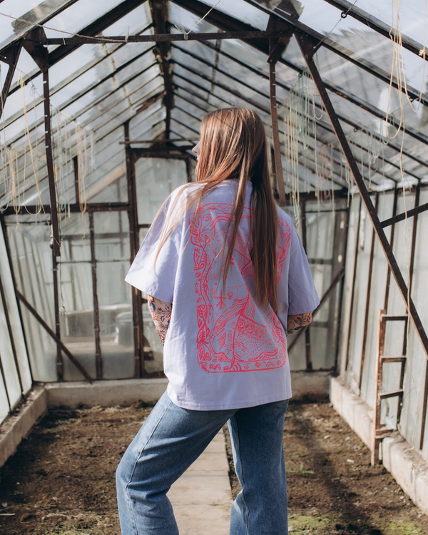 Oversized T-shirt BACK PRINT Candy