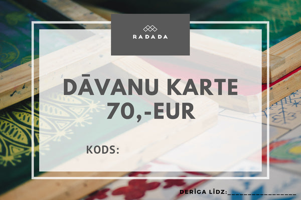 DĀVANU KARTE 70EUR