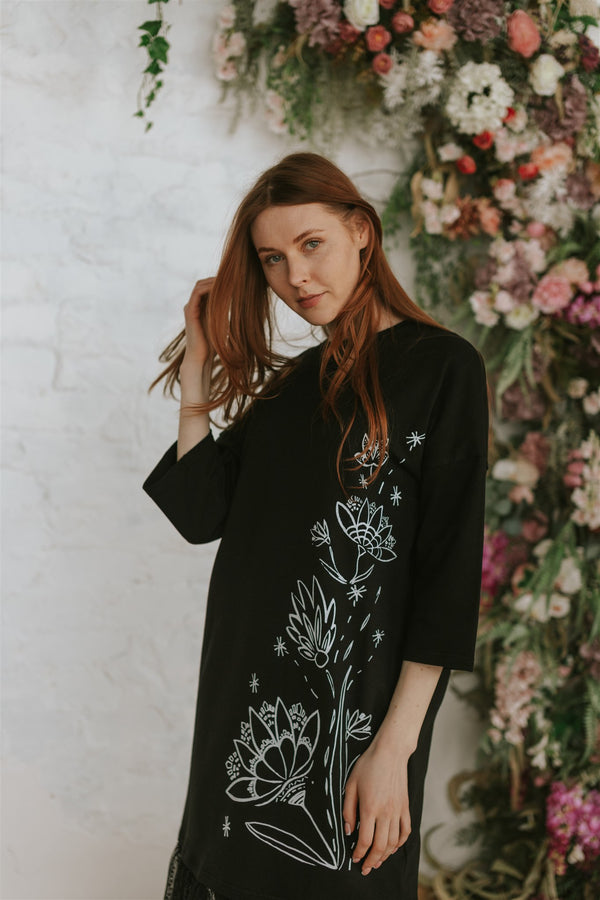 OVERSIZED DRESS COURLAND FLOWER