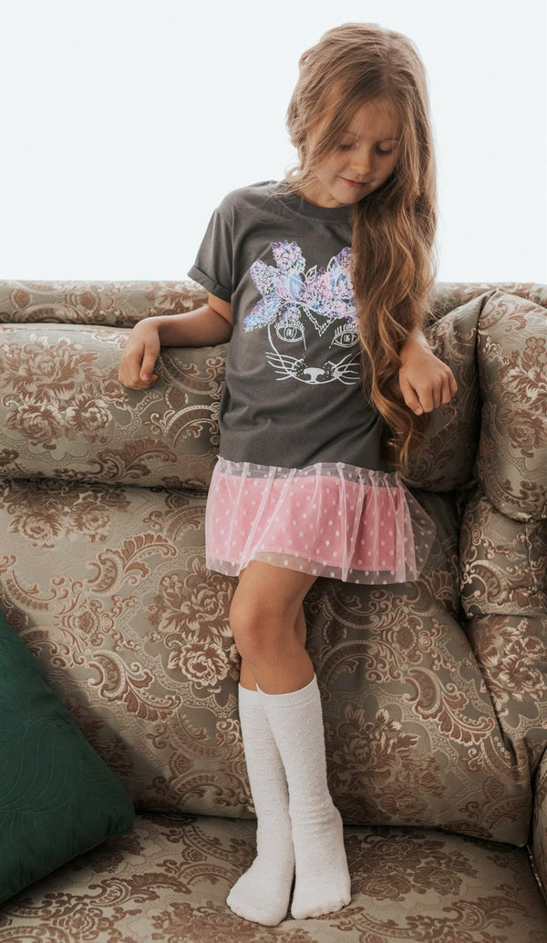 THE CAT SHORT SLEEVE DRESS
