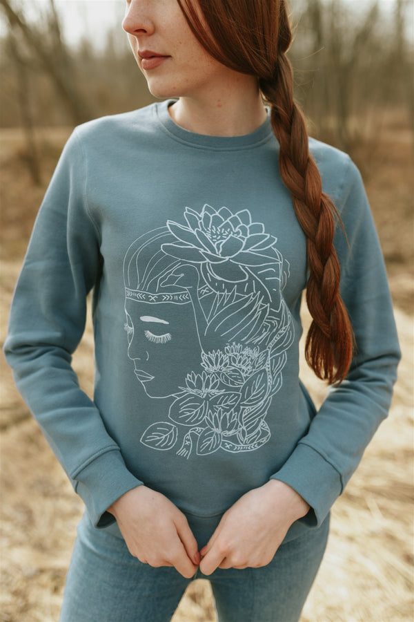 Sweatshirt. Water Lily