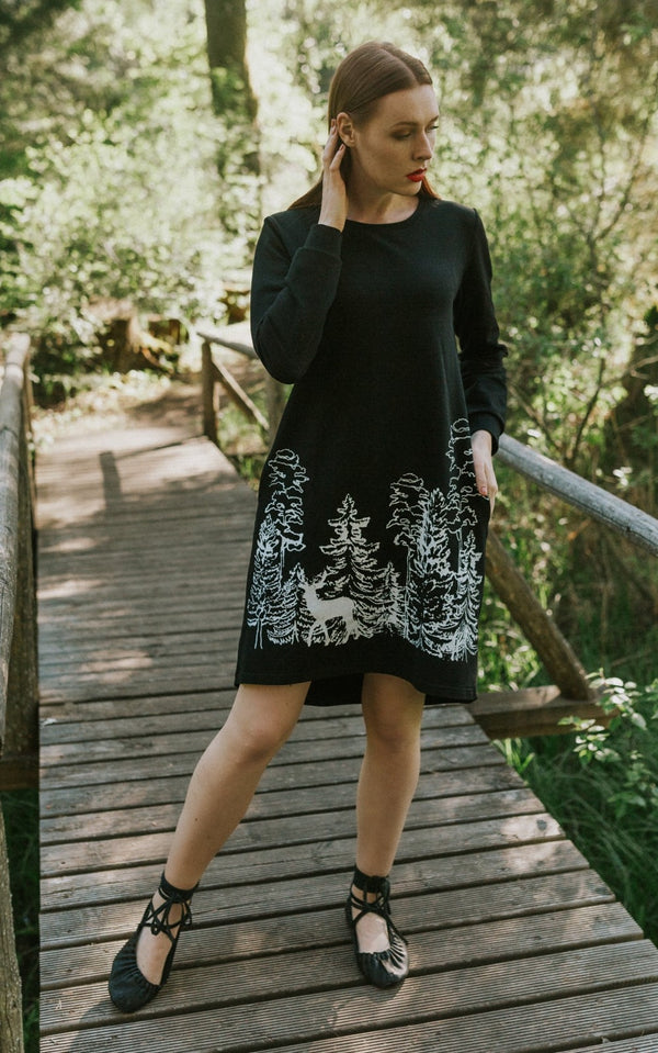 THE WOODS SWEATSHIRT DRESS