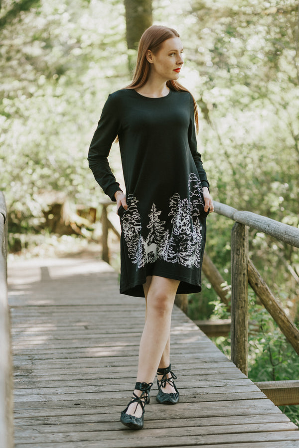 THE WOODS SWEATSHIRT DRESS