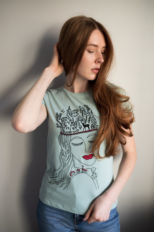 BREATH THE EARTH T-SHIRT MINT