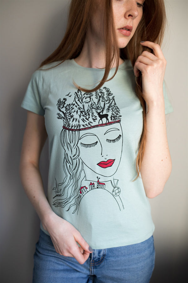BREATH THE EARTH T-SHIRT MINT