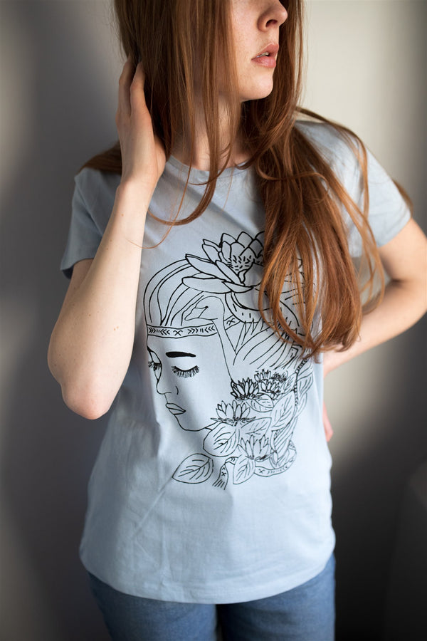 WATER LILLY WOMEN'S COTTON T-SHIRT